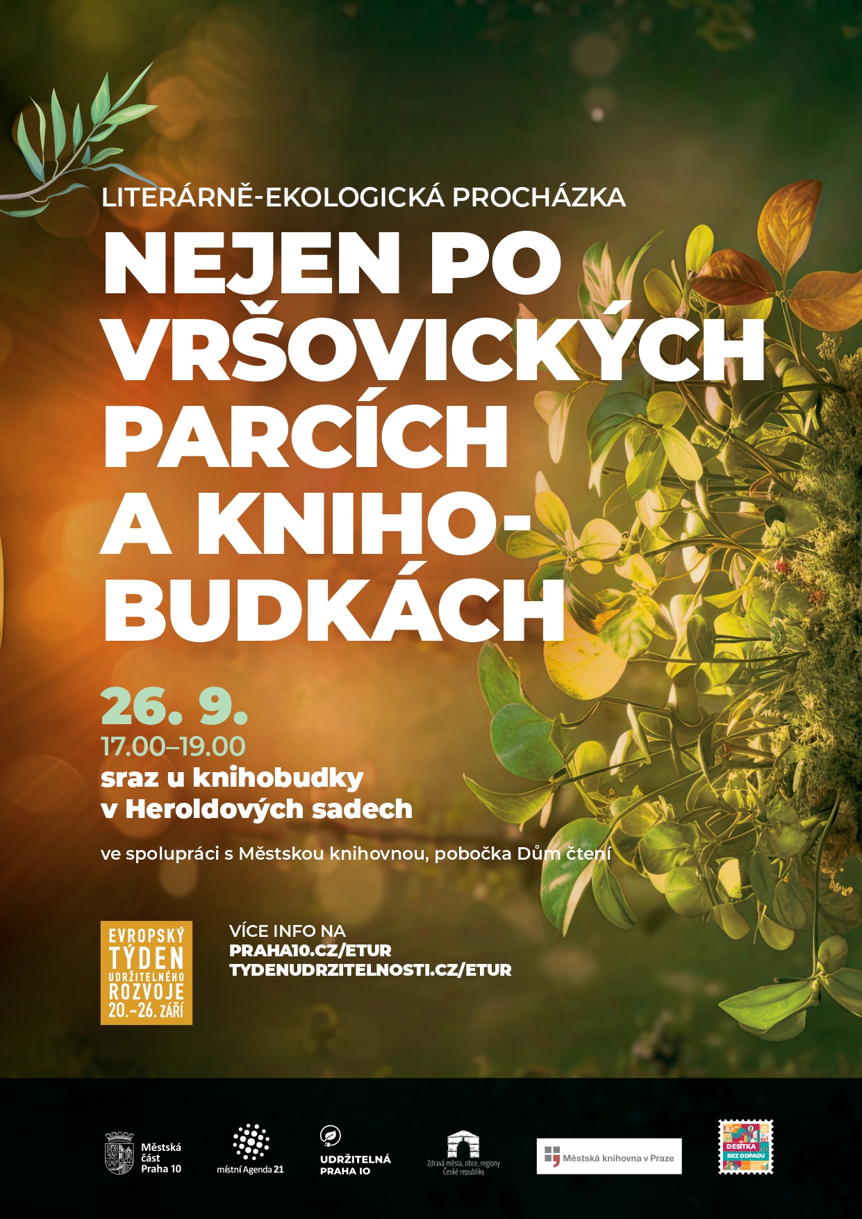 LITERÁRNĚ-EKOLOGICKÁ PROCHÁZKA PO VRŠOVICÍCH