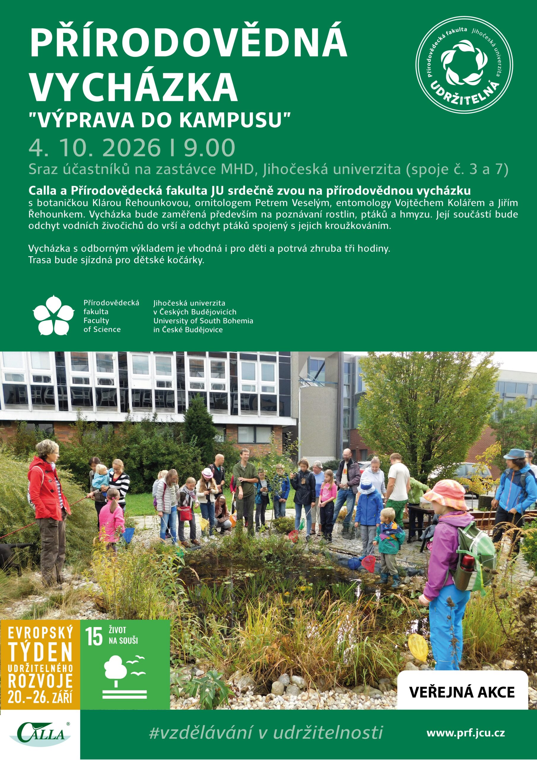 Přírodovědná vycházka - výprava do kampusu