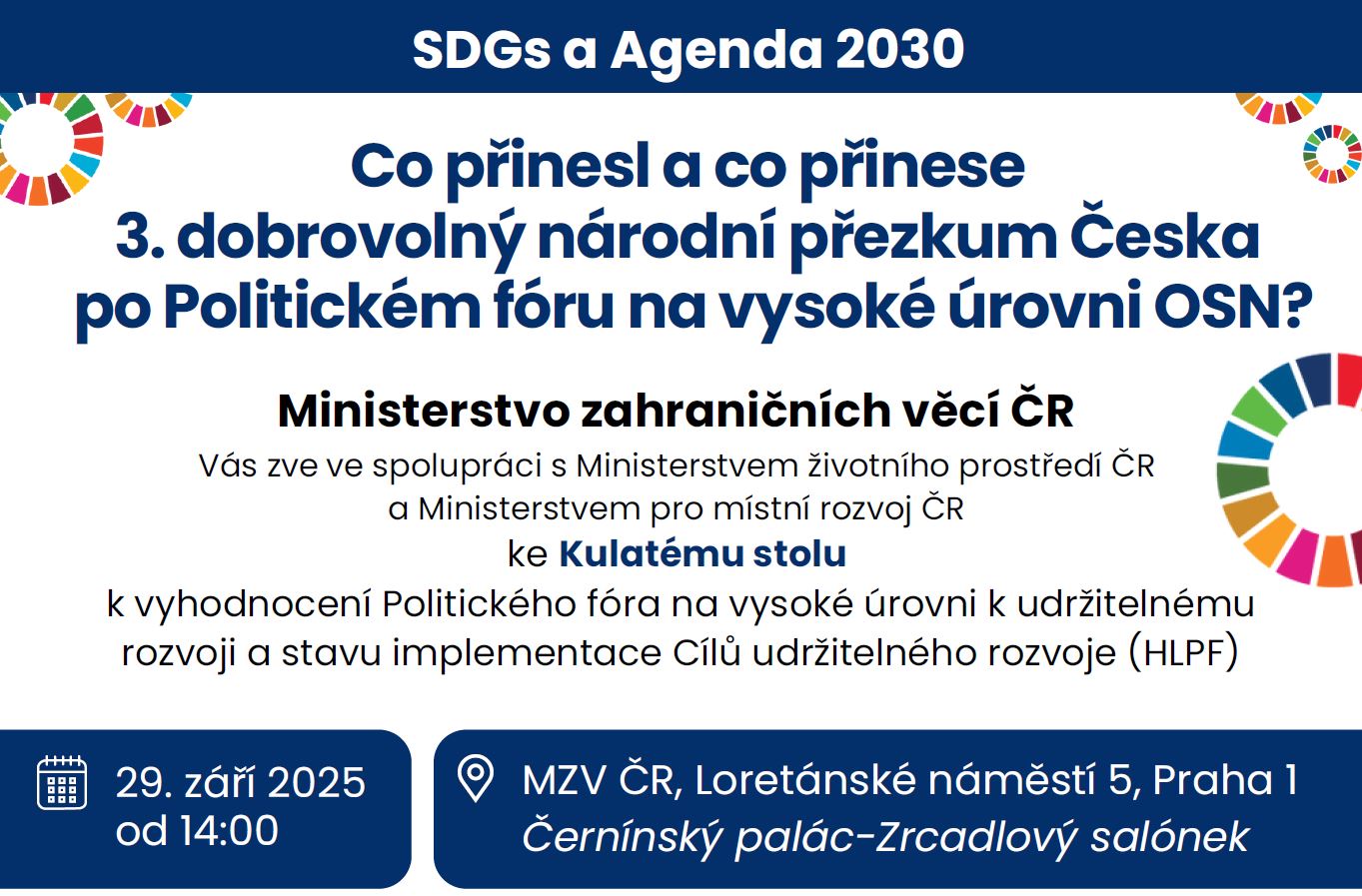 Co přinesl a co přinese 3. dobrovolný národní přezkum Česka po Politickém fóru na vysoké úrovni OSN?