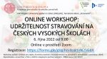 Online workshop: Udržitelnost stravování na českých vysokých školách