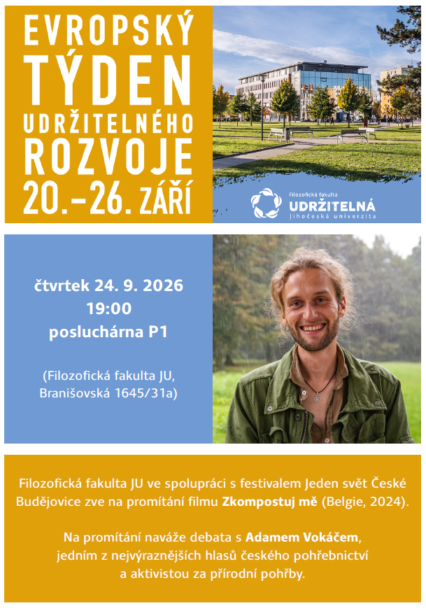 Projekce filmu Zkompostuj mě a následná debata s Adamem Vokáčem